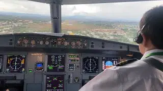 [Live from cockpit] #6 | A320 Landing VVPK Pleiku Airport | Cockpit view.