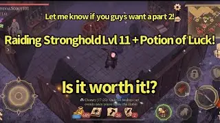 Grim Soul Raiding Stronghold Level 11 Psycho Hun + Potion of Luck Part 1