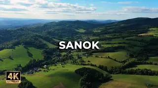 Sanok i okolice z drona | Piękno Podkarpacia u wrót Bieszczad | LECE W MIASTO™ [4K]