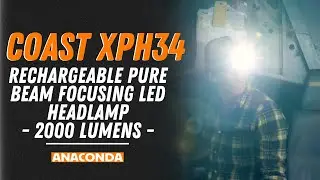 COAST XPH34 Rechargeable Pure Beam Focusing LED Headlamp- 2000 Lumens