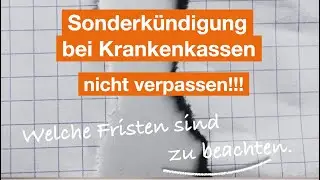 Beitragserhöhung bei den Krankenkassen löst Sonderkündigungsrecht aus.