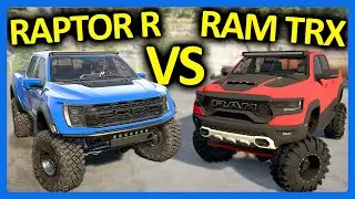1000-сильный Ford Raptor R против 1000-сильного RAM TRX в SnowRunner!! (Лучший внедорожный пикап)
