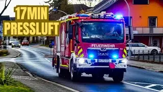 [17 MINUTEN PRESSLUFTHORN] Einsatzfahrten von Feuerwehren nur mit Pressluft 🚒