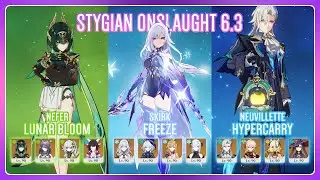 C0 Nefer & C0 Skirk & C0 Neuvillette | Stygian Onslaught Fearless 6.3 | Genshin Impact