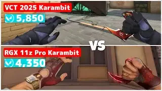 New VCT 2025 KARAMBIT vs RGX 11Z PRO KARAMBIT (Valorant Best Knife Skin)