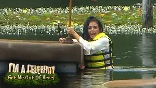 Larry Lamb Rescues Scarlett Moffatt From Sinking | I'm A Celebrity... Get Me Out Of Here!