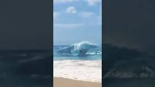 Shorebreak Madness in Hawaii😟 #shorebreak #bodyboard #backwash #insane #fyp