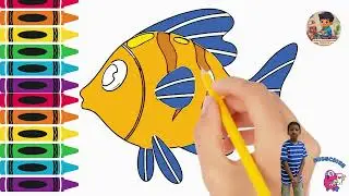 Fish Drawing Easy | how to draw fish from beginners#kidzone   #funzone #studyzone