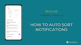 How to Auto Sort Notifications - realme [Android 11 - realme UI 2]