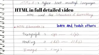 Lec-2 | HTML Tags & Elements Complete Tutorial | Theory + Practical | Beginners के लिए Perfect