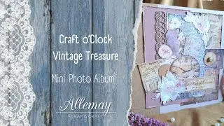 Mini Photo album - Craft o'Clock Vintage treasure #scrapbooking