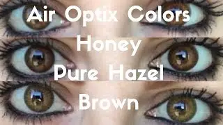 AIR OPTIX COLORS - Honey, Pure Hazel, Brown