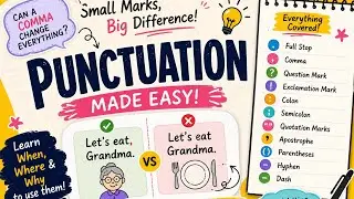 Punctuation Made Easy | All Punctuation Marks Explained with Examples |High School English Grammar