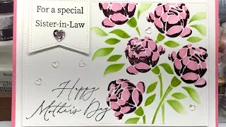 Let's Make a 5x7 Card - Mother's Day Hydrangea Card; Foiling With Transfer Gel Duo