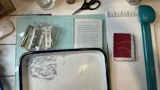 Mini Paper Collage Journal in 3 ring binder. &hellip;