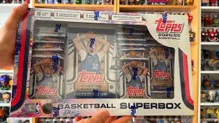 Распаковка набора TOPPS NBA SUPERBOX! (15 пачек, 212 карточек!)