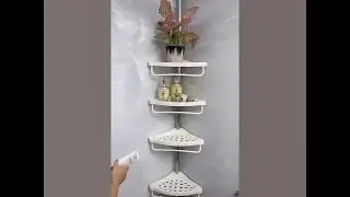 ( multi corner shelf ) اسهل طريقه لتركيب كوان الحمام