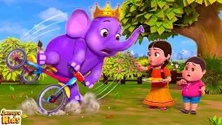 Hathi Raja Kahan Chale I हाथी राजा | Hindi Nursery Rhymes Cartoon | Jamure Kids