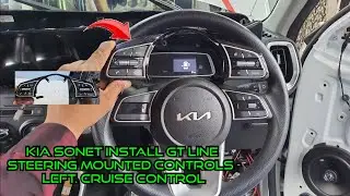 Kia sonet install GT line steering Mounted Controls - Left. cruise control