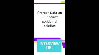 Protect Data on S3 against Deletion