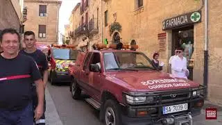 Movilización ciudadana en apoyo a los bomberos en Ciudad Rodrigo