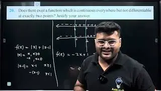 20.  Does three exist a function which is continuous everywhere but not differentiable at exactly