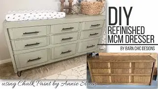 DRESSER INTO CHANGING TABLE | DIY Refinished Dresser in Chalk Paint Using Clear and Black Wax