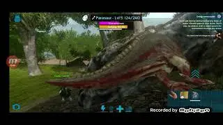 Trying to survive in a dinosaur filled jungle in ark survival evolved 