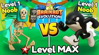 NOOB to MAX Level RACE in Brainrot Evolution!