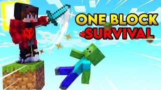 First Day in ONE BLOCK ( Gone Wrong) || Minecraft Malayalam