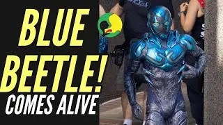 FIRST look BLUE BEETLE costume | FANS Happy?