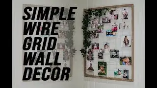 Simple Wire Grid Wall Decor for hanging photos ++ *re-upload*