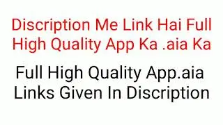 High Quality Free .aia File  🤗 Full High Quality .aia Link Given In Discreption Live Android Studio