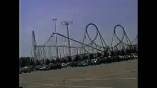 july 13th 1998 parking lot great ameracan scream machine six flags great adventures