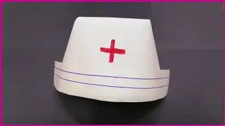 Como hacer un Gorro de enfermera de papel facil