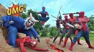 The Spider-Man Squad Uses Heavy Weapons To Attack The Ferocious Monster | 9