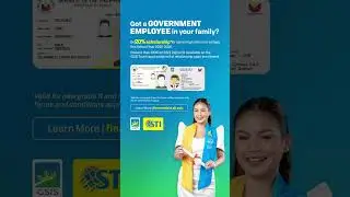 Scholarship for Government Employees and their Dependents! Just present GSIS ID when you enroll.