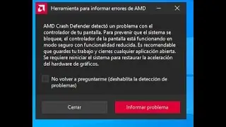 SOLUCI&Oacute;N A CONGELAMIENTOS, CRASHEOS Y REINICIOS POR TARJETAS GR&Aacute;FICAS AMD.