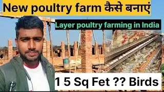 Poultry Farm Kise Biniya || Layer Poultry Farming in India || Sq Fet jamin may #ajaharbhi  #farming