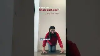 Trying finger push-ups for the first time 💪💃#fingerpushups #calisthenics #fitness#selfimprovement
