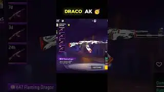 Draco ak create opening in free fire 😱 | New m10 skin create | New evo vault in free fire #freefire