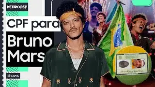 Bruno Mars pede CPF brasileiro, samba muito e reconhece pela 1ª vez apelido Bruninho Márcio