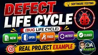 Defect Life Cycle Explained with Real-Time Example | Bug Life Cycle in Software Testing