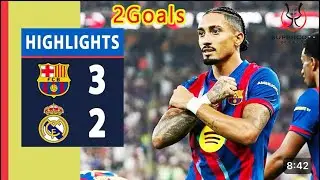 Barcelona Vs Real Madrid 3-2 All Goals & Extended Highlights - Super Cup Final 2026. #champion 