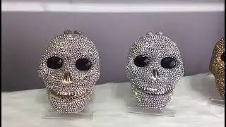 Skull Evening Bag Rhinestone Purse & Bridal Clutches - CrystalClutch.com
