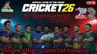 SNK Premier League-22 Phase-1 Group-B Round-12 | Subscribers Special Cricket League #cricket26
