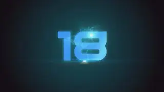 Creative Wave Lines 1-20 Seconds Counting | Number video Clip