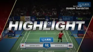 Nitchaon Jindapol (THA) VS Sayaka Sato (JPN)