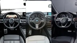Audi A5 Sportback VS BMW 4-Series Gran Coupe VS Mercedes-Benz CLA - INTERIOR