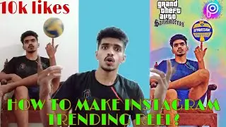 Instagram GTA trending content reel video creation in just 5 minutes//#detailed_pahad